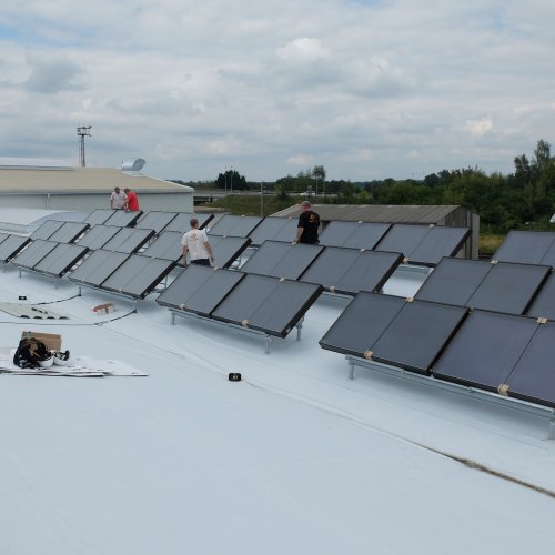 Solární systém pro výrobní závod KASI (Přelouč)