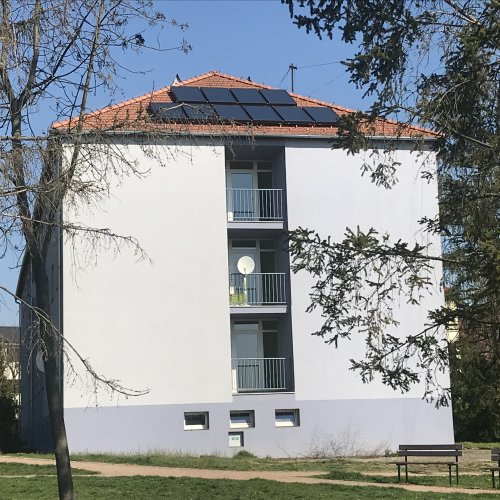 Solární systém pro bytový dům (Brno)